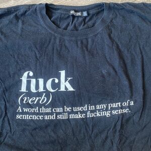 F*ck (verb) definition Tshirt - size L